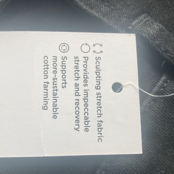 Relisted Nine West black high rise slim straight jean with sculpting denim 20W - Picture 6 of 17